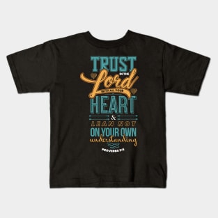 Bible Verse Trust in the Lord Proverbs 3:5 Christian Kids T-Shirt